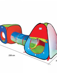 3 In 1 Pop-Up Tent With Tunnel For Kids
