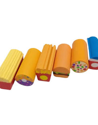 Fast Food Shaped Erasers For Kids - (6 Pcs)
