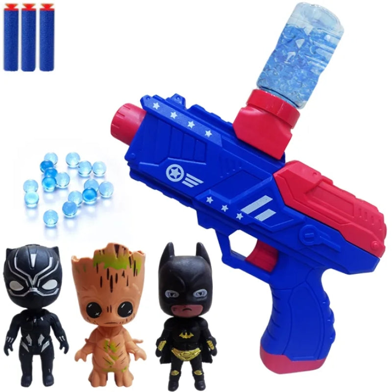 Marvel Character 2 In 1 Toy Gun With Mini Toy Figures For Kids