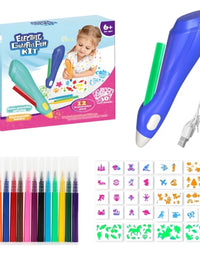 Electric Multicolor Blow Pen For Kids - 12 Colors
