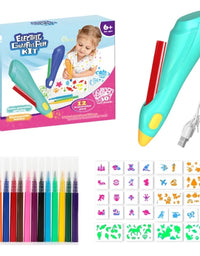 Electric Multicolor Blow Pen For Kids - 12 Colors
