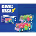 Gear Structured Bus With Transparent Shell For Kids