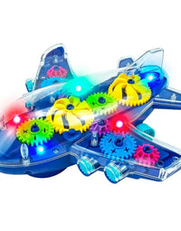 Gear Structured Airplane With Transparent Shell For Kids
