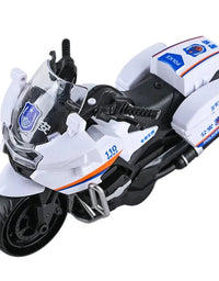 Intertia Police Motorcycle Toy For Kids
