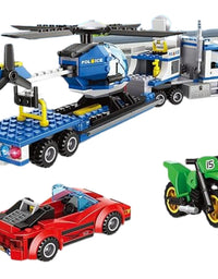 City Police Truck & Trailer Building blocks Toy For Kids
