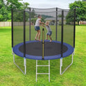 Circular Trampoline With Safety Net And Ladder For Kids - 8 FT