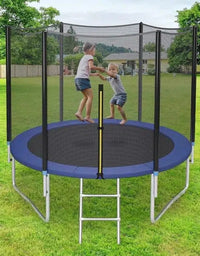 Circular Trampoline With Safety Net And Ladder For Kids - 8 FT
