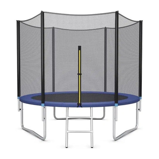 Circular Trampoline With Safety Net And Ladder For Kids - 8 FT