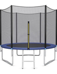 Circular Trampoline With Safety Net And Ladder For Kids - 8 FT
