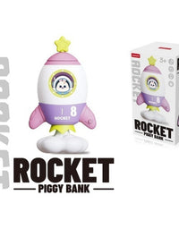 Rocket Piggy Bank For Kids
