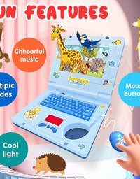 Puzzle Learning Laptop With Screen Animation And Mouse For Kids
