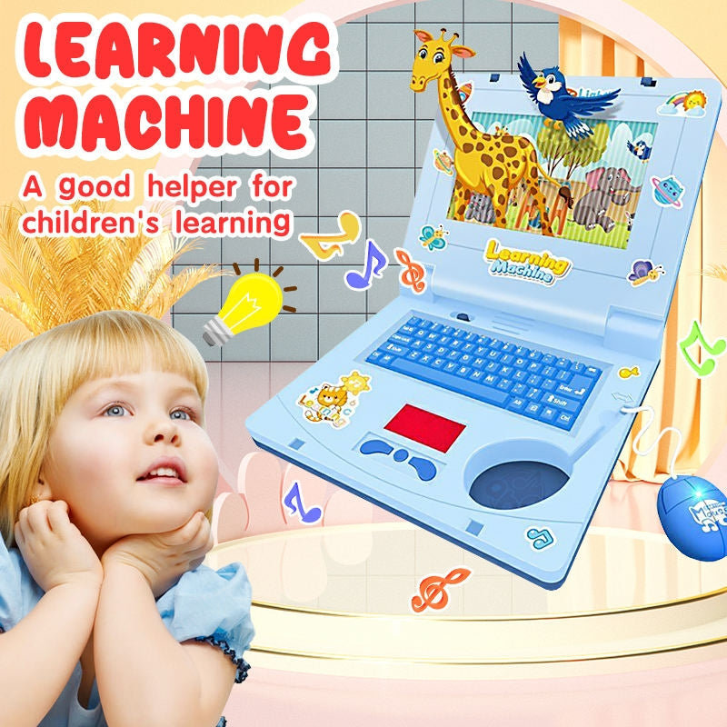 Puzzle Learning Laptop With Screen Animation And Mouse For Kids