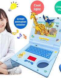 Puzzle Learning Laptop With Screen Animation And Mouse For Kids
