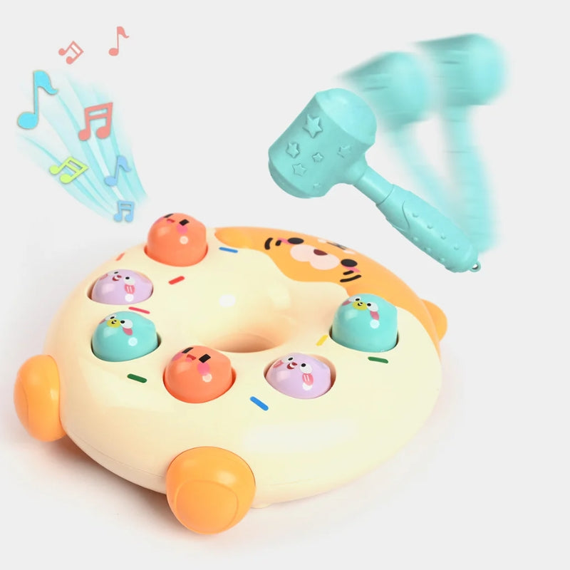 Donut Beat A Mole Toy With Hammer For Kids