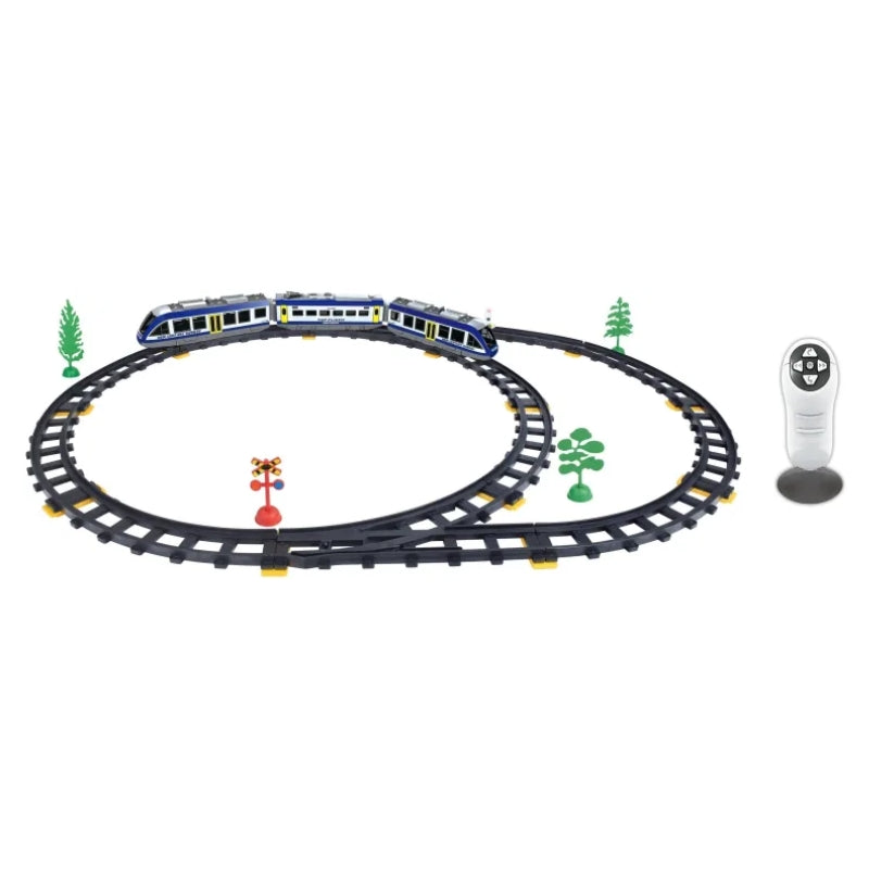 Remote Control Train With Track Toy Set For Kids - 41 Pcs