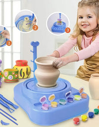 DIY Creative Pottery Wheel Set Educational Playset For Kids
