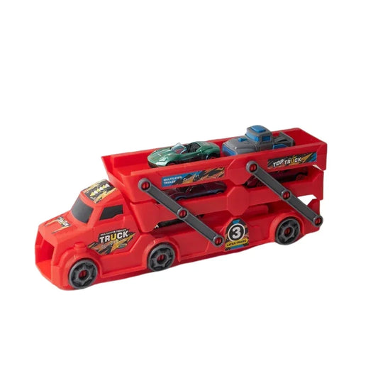 Transport Truck With Cars Playset For Kids