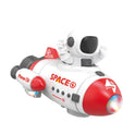 Space Rocket Car Battery Operated With Light & Music