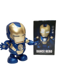 Iron Man Dancing Robot With Light & Music Toy For Kids
