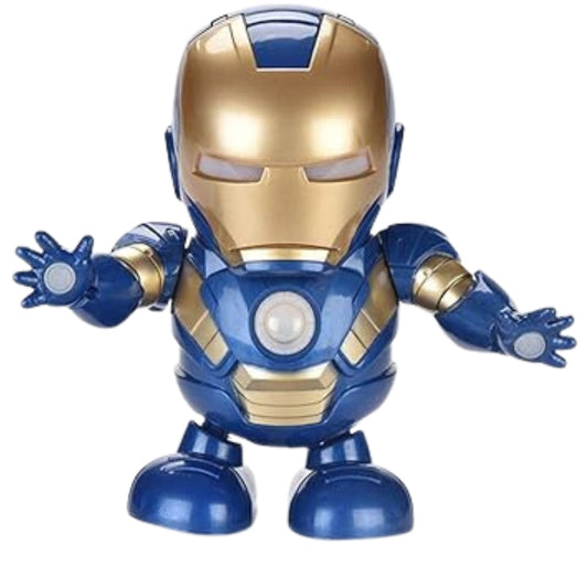 Iron Man Dancing Robot With Light & Music Toy For Kids