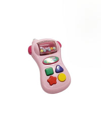 Handheld Baby Phone Pink Musical Toy For Toddlers
