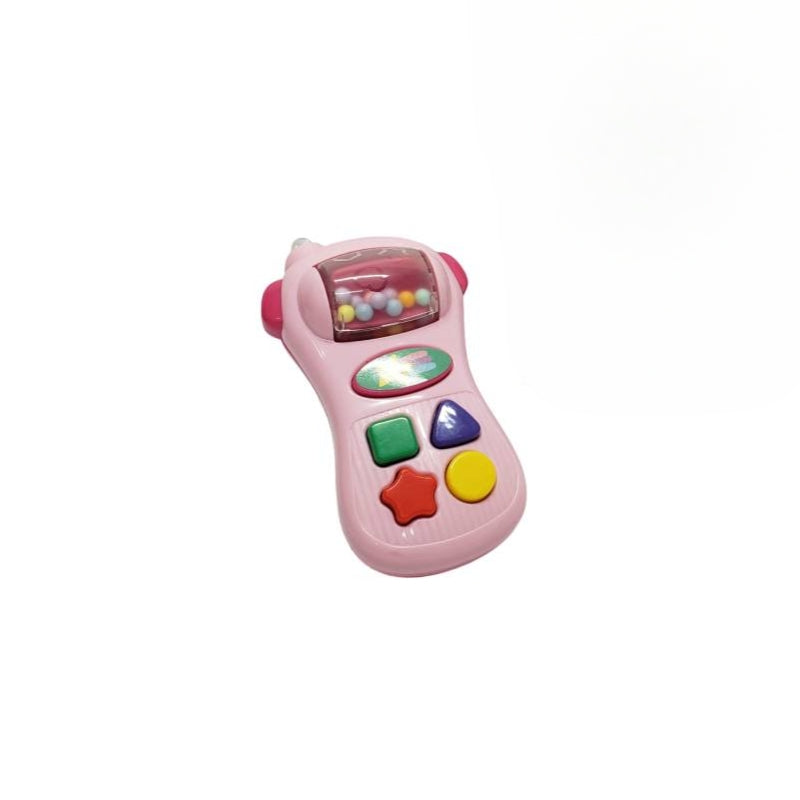 Handheld Baby Phone Pink Musical Toy For Toddlers