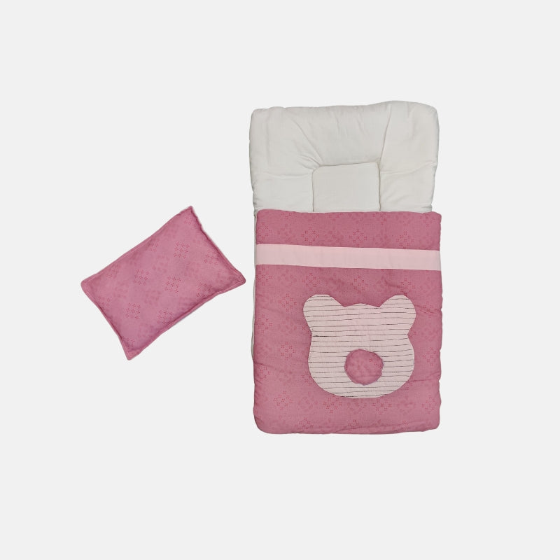 Cute Bear Shape Baby Carry Nest For New Born Babies - Pink