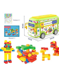 Children's Bus Building Blocks Toy For Kids - 168 Pcs
