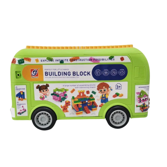 Children's Bus Building Blocks Toy For Kids - 168 Pcs