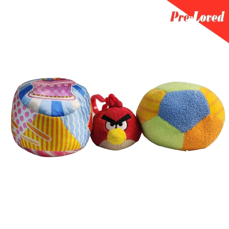 Extra Soft Plush Ball Pack of 3 Premium Pre-loved