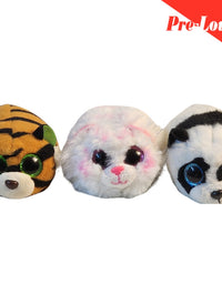 Cute / Loin / Ty Beanie Boos / Panda / Extra Soft Plush Toy Pack of 3 Premium Pre-loved
