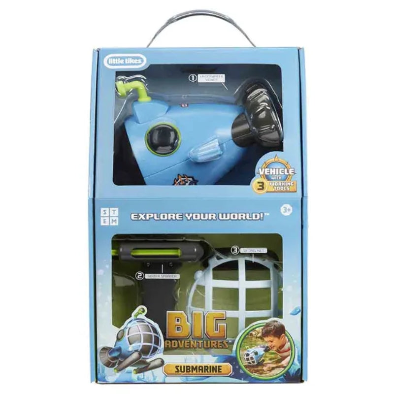 Sea View Submarine With Water Sprayer and Net Toy For Kids