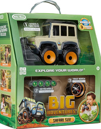 Big Adventures Safari SUV Vehicle With Flashlight, and Compass Toy For Kids
