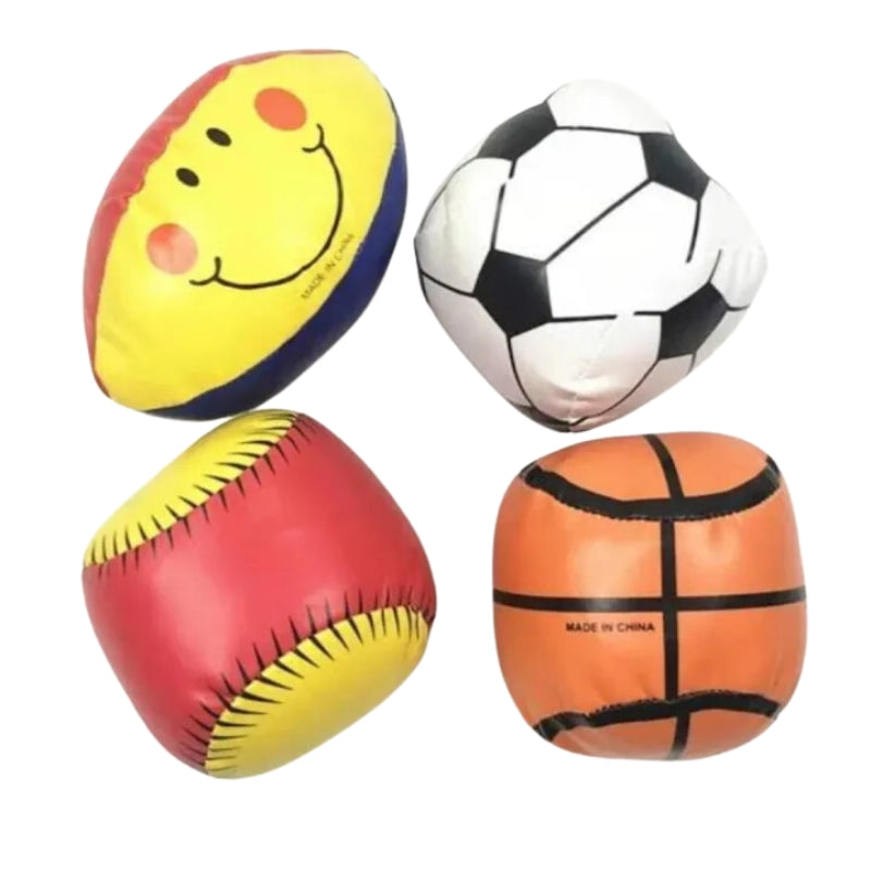 4-Piece Baby Soft Stuffed Toy Ball Set – Perfect Training Exercise Balls for Kids