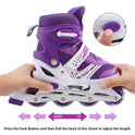 Skating Shoes Adjustable Roller Skates – Durable & Stylish