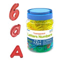 Transparent Letters and Numbers Educational Toy Set for Kids