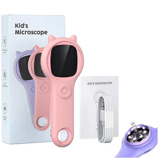 Upgraded Mini Kids Microscope – Portable Design for On-the-Go Exploration