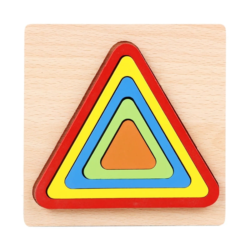 Wooden 3D Geometric Triangle Puzzle – Unleash Creativity & Sharpen Your Mind