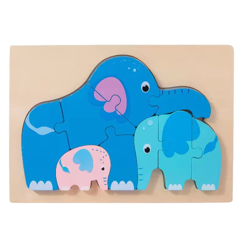 Adorable Elephant Wooden Puzzle – Fun & Educational Toy for Boys