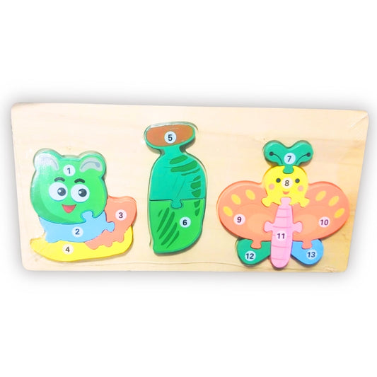 Wooden Butterfly Puzzle – A Creative & Educational Toy for Kids