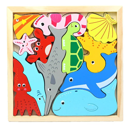 Underwater Adventure Wooden Puzzle – Sea Animal Learning Fun