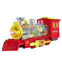 Deluxe Electric Steam Train Set – Light, Sound & Smoke with Bonus Car Transporter