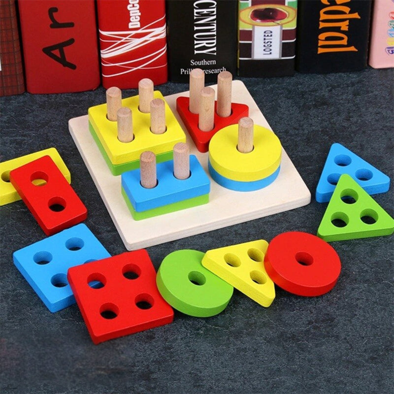 Enlighten Color Set – Vibrant Wooden Educational Toy for Creative Learning