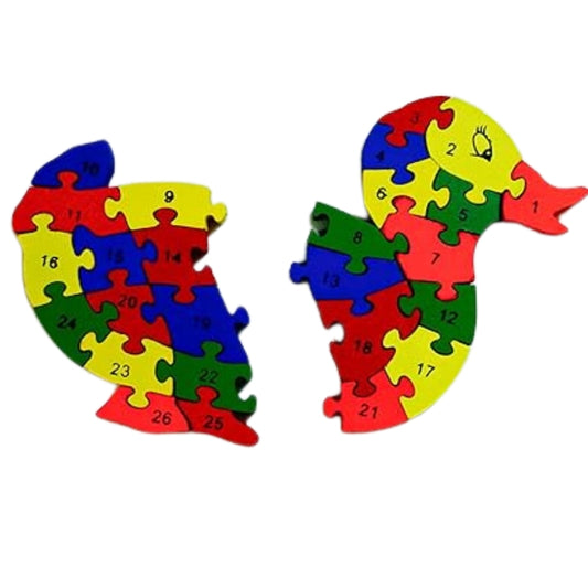 3D Wooden Duck Jigsaw Puzzle – Premium Educational Toy for Kids