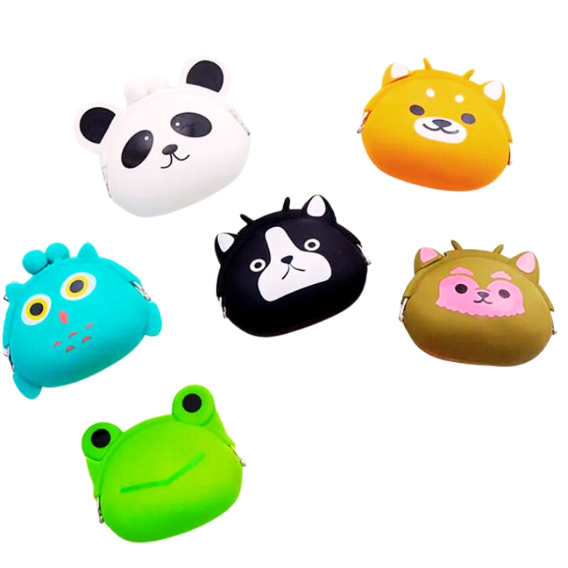 Cute Animal Silicone Coin Purse - Fun & Durable Storage for Kids (Assorted)