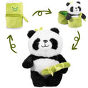 Cute And Soft Bamboo 2 In 1 Panda Plush Toy