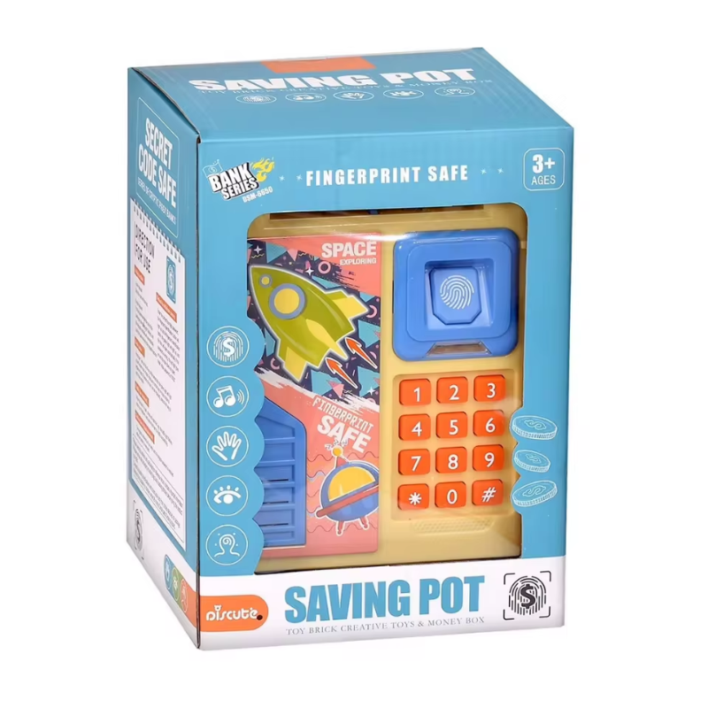 Electric Fingerprint Money Box Smart Savings Toy for Kids