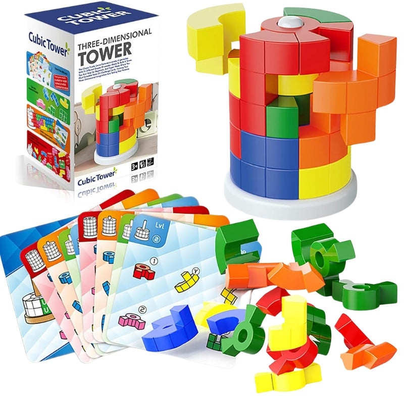 Creative Colorful Construction Tower – Fun & Educational Stacking Game