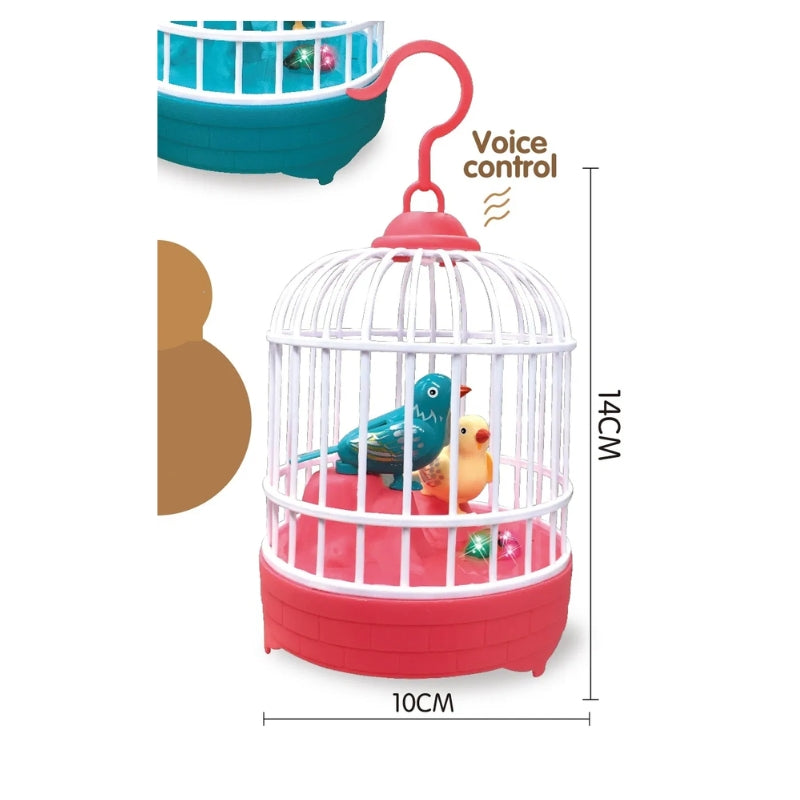 Chirpy Tunes Voice Controlled Musical Birdcage Lights, Sounds & Interactive Fun