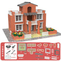 DIY Bricklayers House Building Kit – Handcrafted Villa Model Block Toy